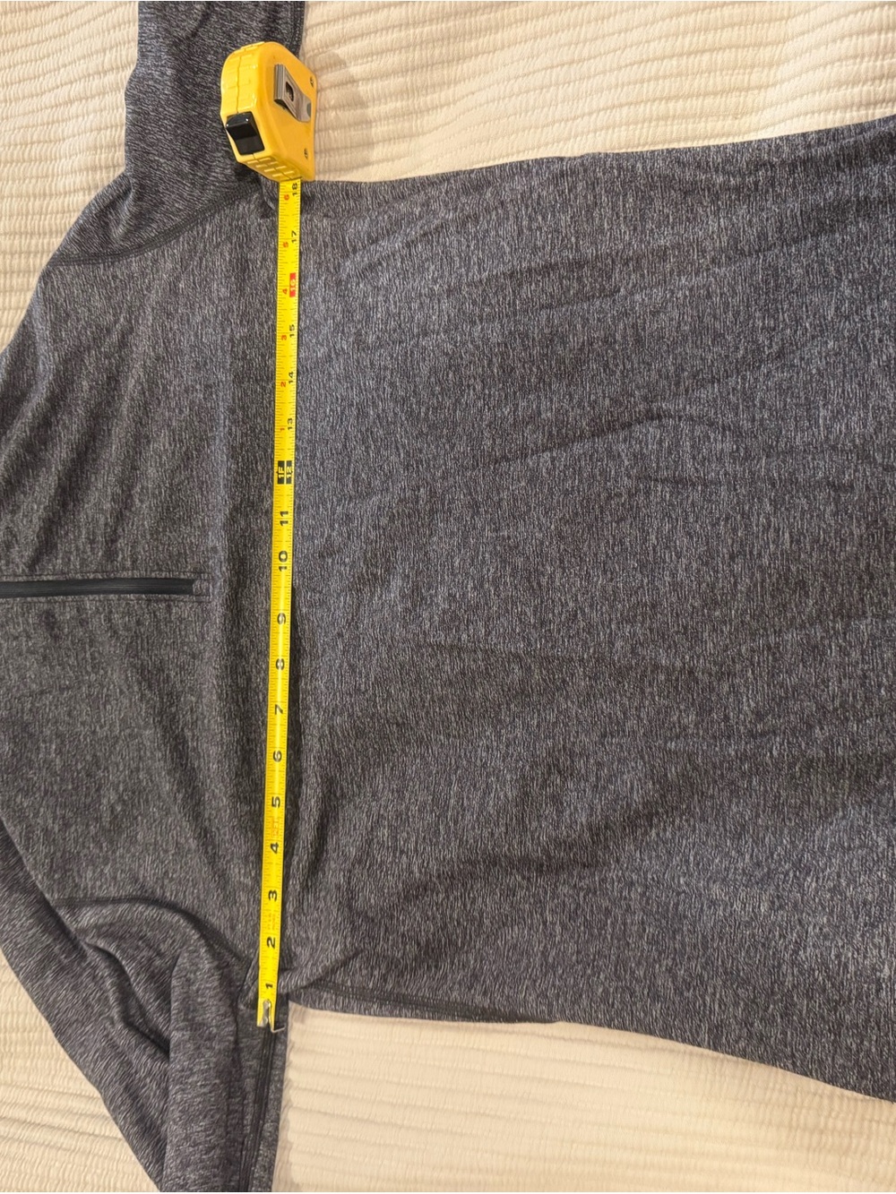 lululemon athletica Men's Heather Charcoal Zip-Up Sweater